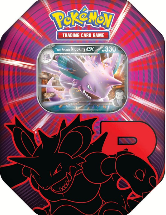 [VORBESTELLUNG] Pokemon Team Rocket Nidoking ex Tin – Fall 2025
