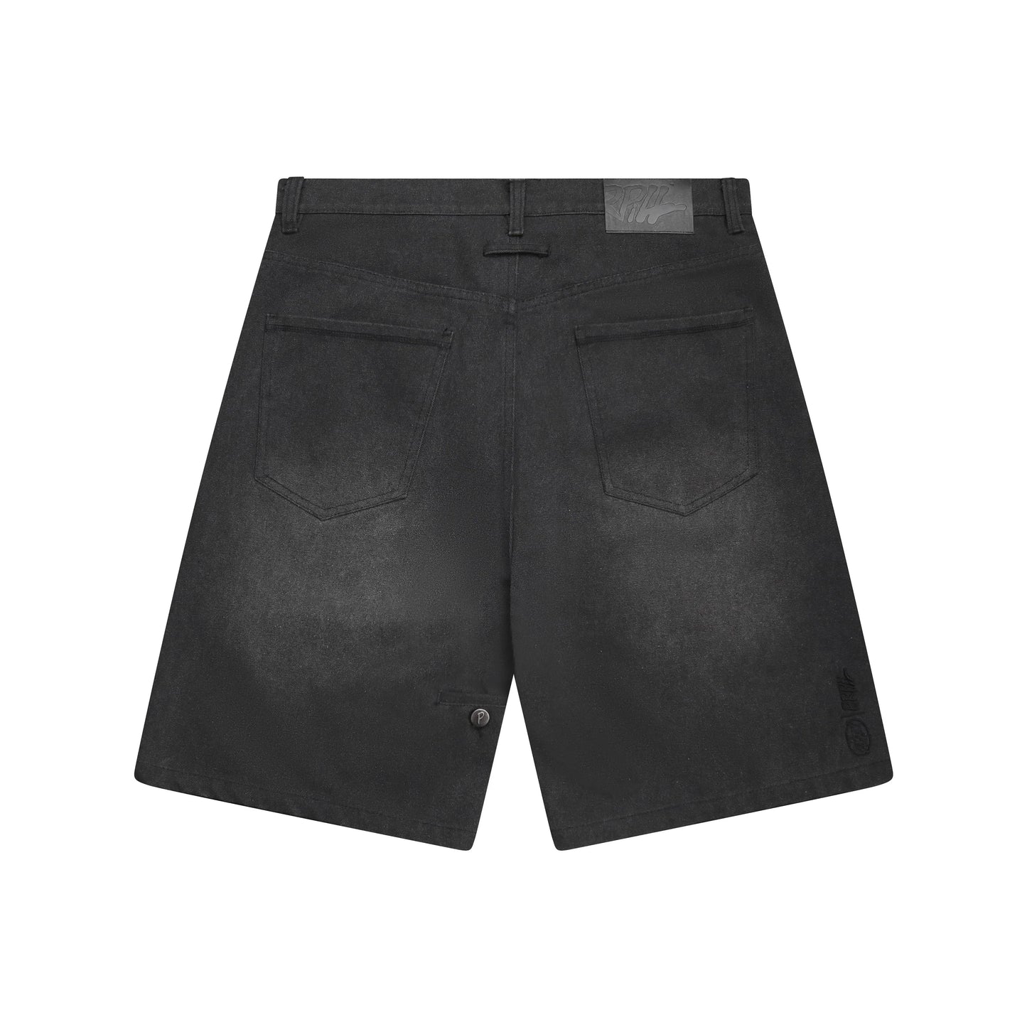 Purpill – Wavecut Denim Shorts (Stone, Unisex)