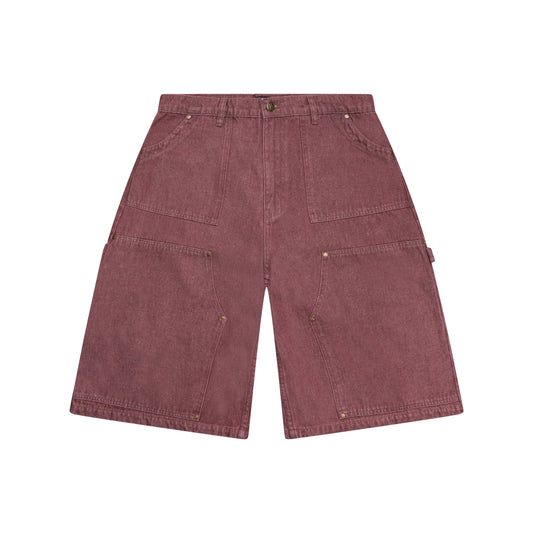 Purpill – Double Knee Capri Shorts (Rust, Unisex)