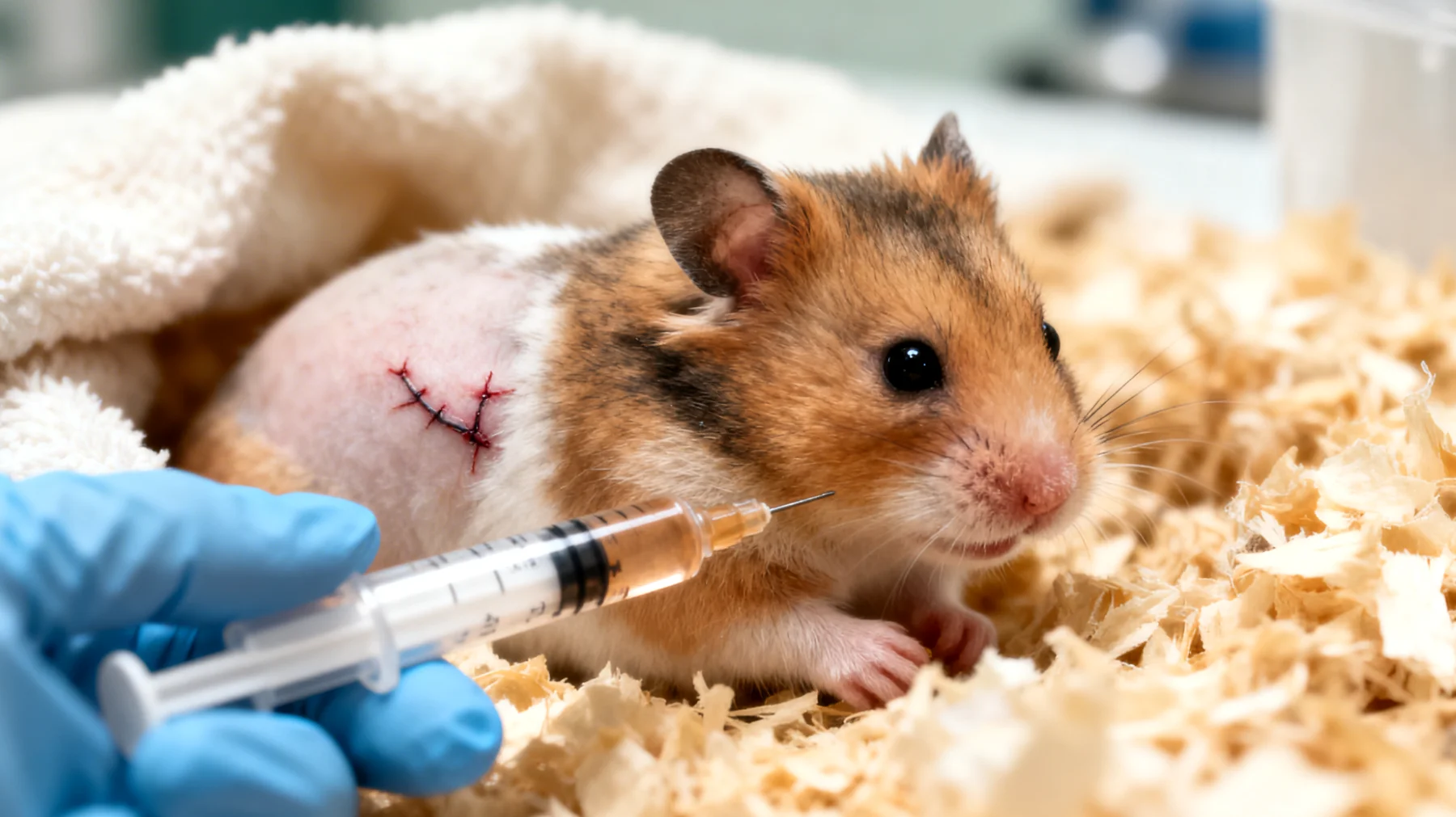 Hamster benötigen nach einer Kastration besondere tierärztliche Nachsorge und Schmerzmanagement, da sie aufgrund ihrer geringen Körpergröße empfindlich auf chirurgische Eingriffe reagieren und spezielle postoperative Betreuung erfordern"