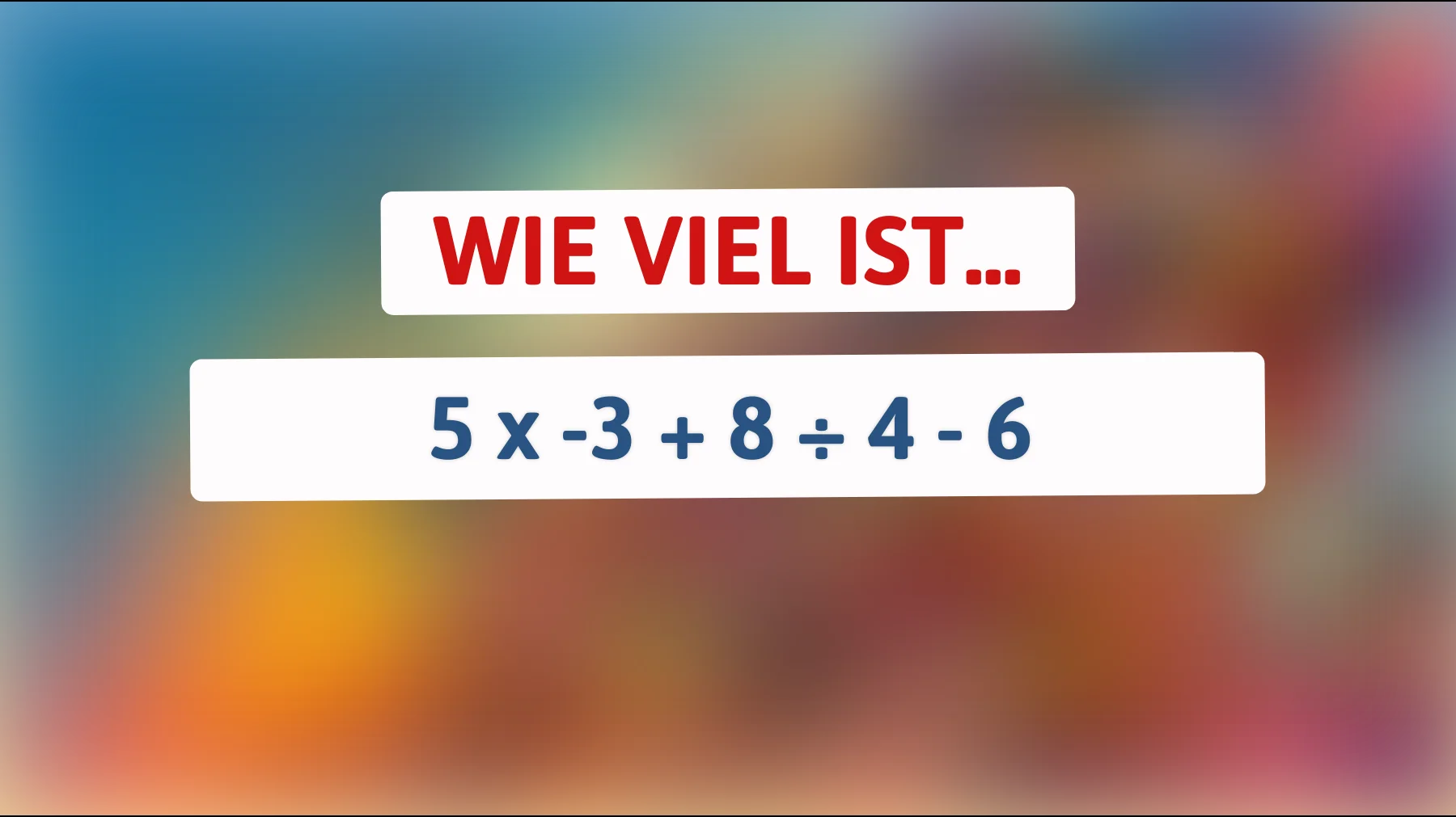 Nur 1% können dieses mathematische Rätsel lösen: Kannst du die richtige Antwort finden?"