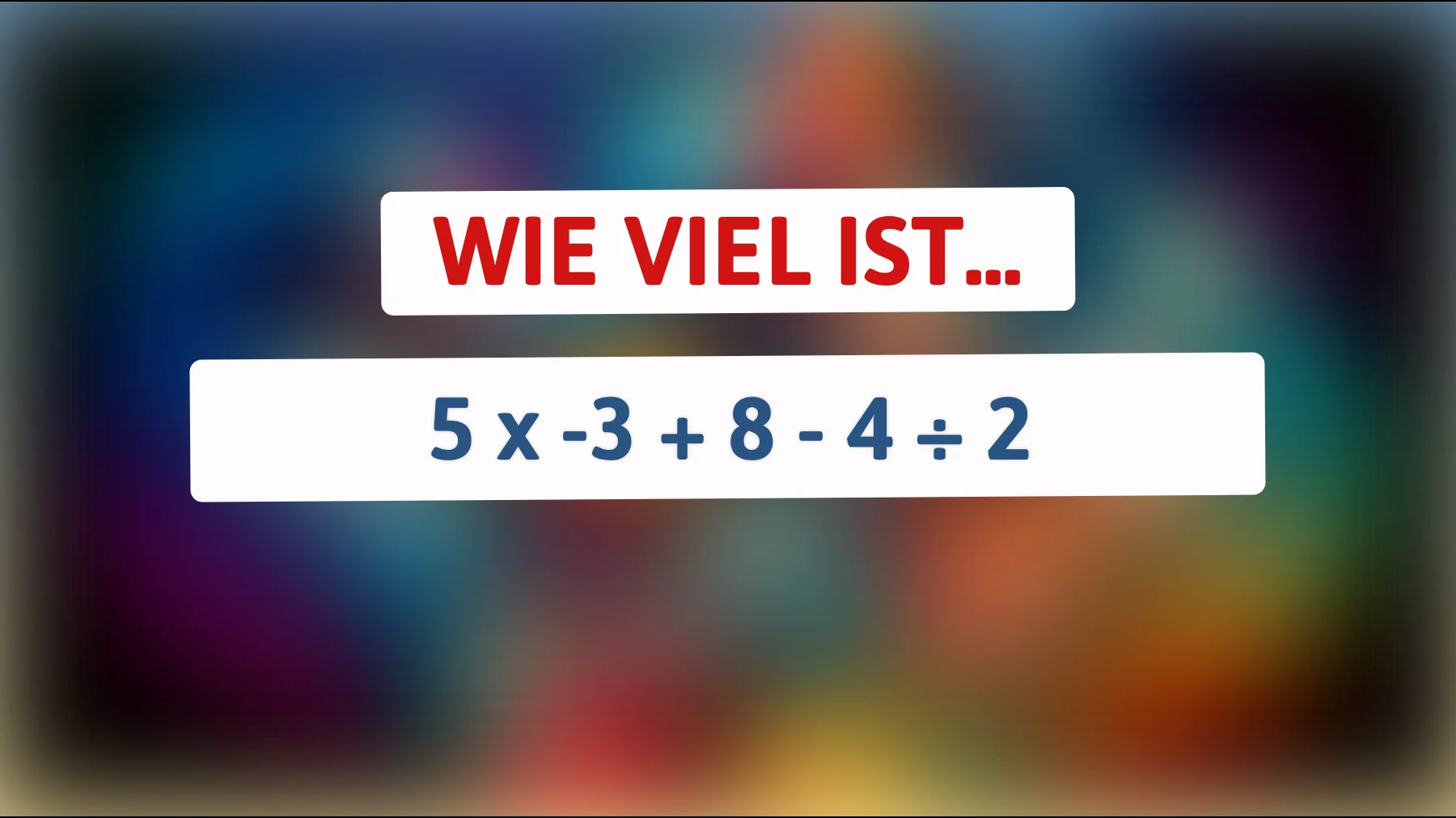 Nur für Mathe-Genies: Kannst du dieses knifflige Rätsel lösen? Finde heraus, ob dein Kopf der Herausforderung gewachsen ist!"