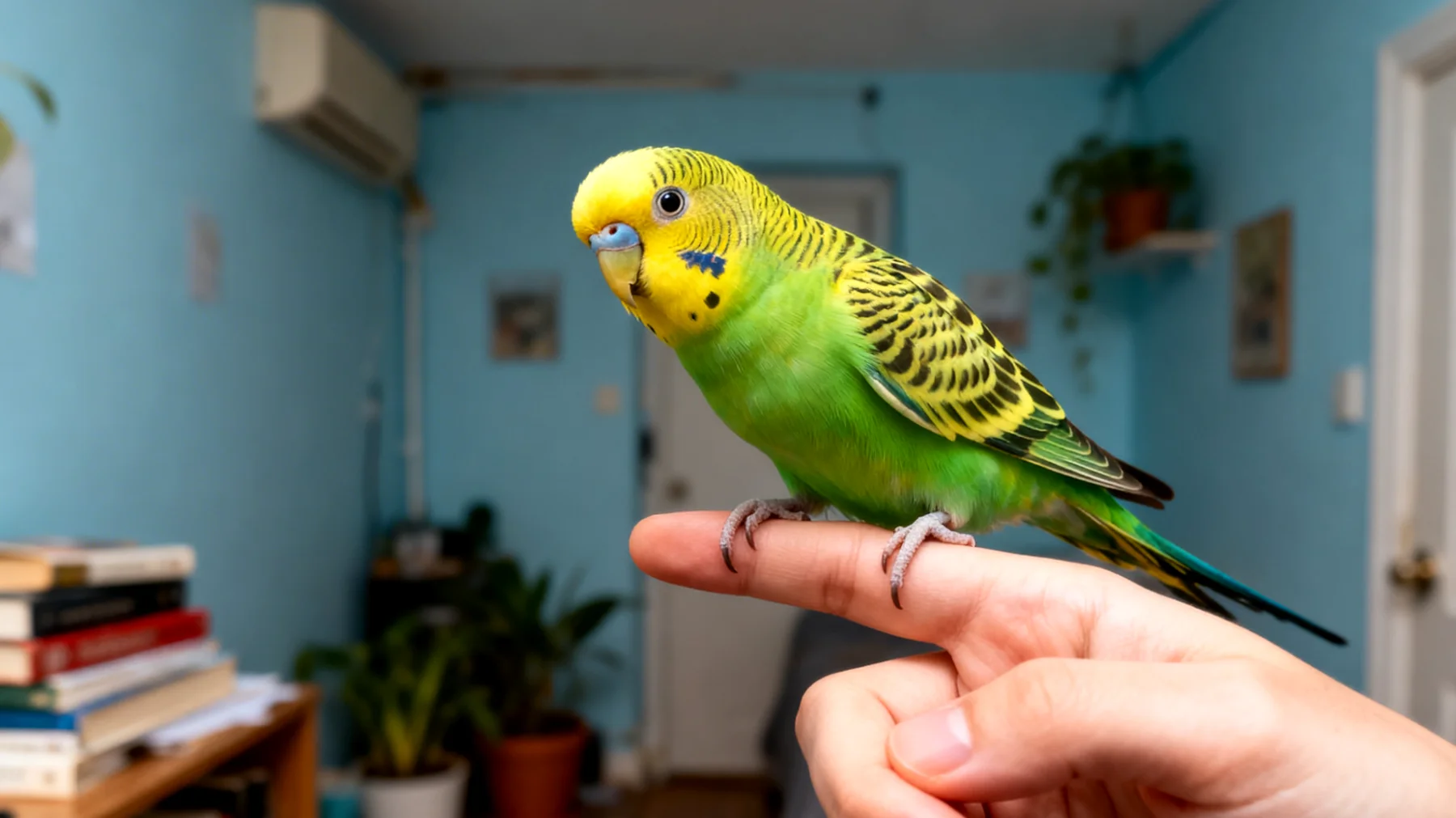 Wellensittiche können in der Wohnung nur schwer trainiert werden, da sie aufgrund des begrenzten Raums und fehlender natürlicher Flugmöglichkeiten oft verhaltensauffällig werden und grundlegende Verhaltensübungen wie Rückruf, Fingertraining oder das Erlernen von Tricks schwierig umzusetzen sind"